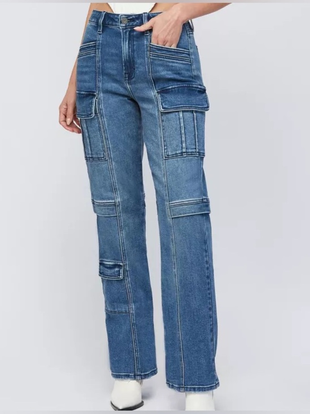 HIDDEN Cargo Straight Leg Jeans